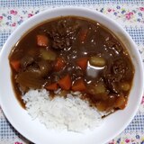 スープカレーで!サラッとしたカレーライス♪